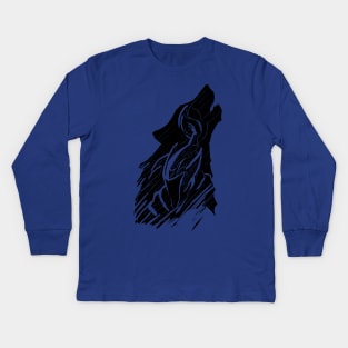 Wolf Knight Kids Long Sleeve T-Shirt
